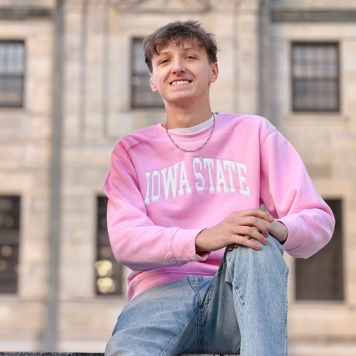 ZooZatz Iowa State Pink Crewneck Sweatshirt
